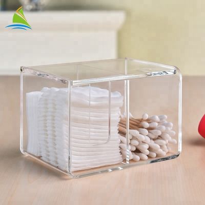 أزياء الساخن بيع فليب مستحضرات التجميل الاكريليك ماكياج صندوق القطن