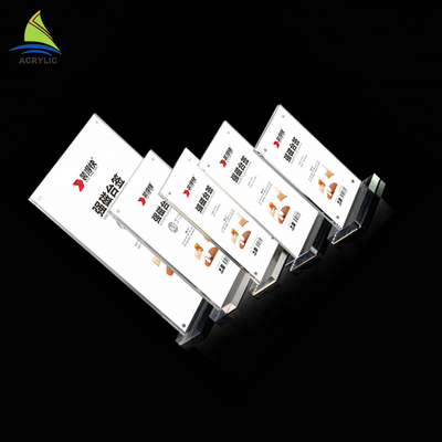 تصميم جديد الاكريليك علامة حامل عرض حامل الاكريليك أعلى علامة كتيب
