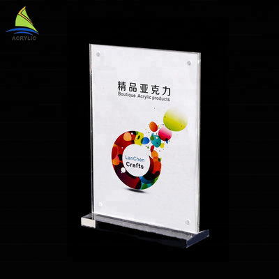 Shop Display Rack Details بلاستيك واضح الاكريليك ملصق الإطار البيع بالتجزئة العرض
