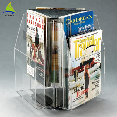أزياء واضح الاكريليك كتيب حامل A4 A5 كونترتوب معلومات كتيب حامل