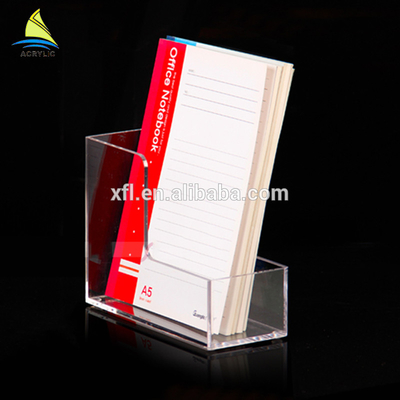 واضح الاكريليك كتيب حامل كتيب جيوب مجلة وأرفف الكتب
