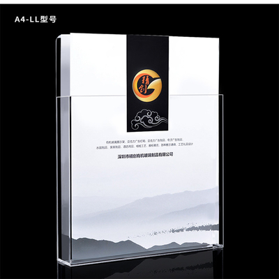 حاملات كتيب الأكريليك OEM ، حامل المنشور من البلاستيك مقاس 1/3 A4